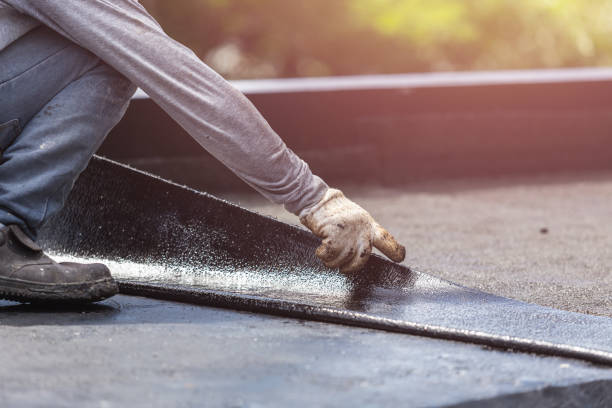 Professional Waterproofing technician working in Beverly, NJ